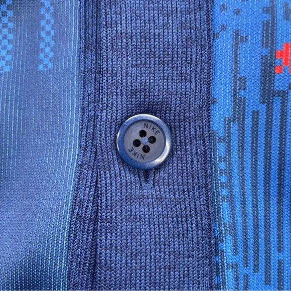 [XL] NIKE ENGLAND DRI-FIT Player Soccer Futbol Button-Up Cardigan Sweater Blue